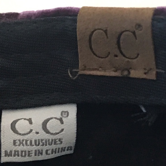 C.C Exclusives Women's Adjustable Purple Velvet Designer Hat - Picture 3 of 11